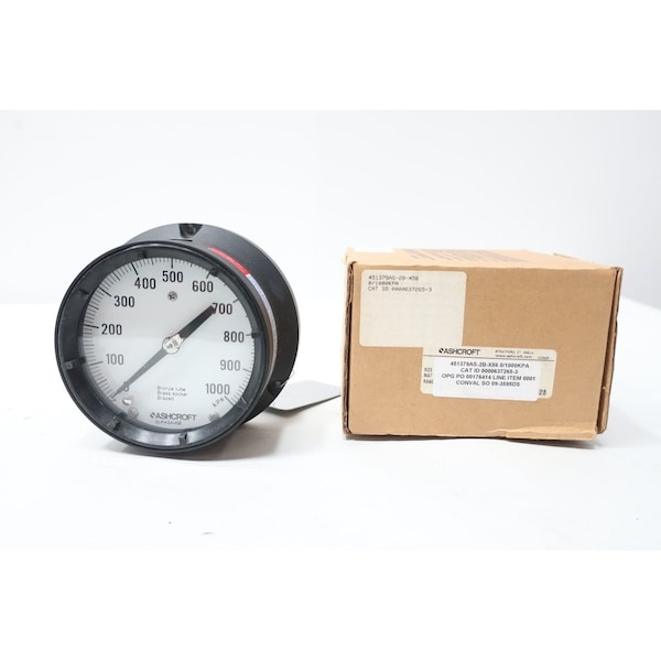 Ashcroft 4-1/2IN 1/4IN 0-1000KPA NPT PRESSURE GAUGE 45-1379AS-2B-X56-0/1000KPA - main